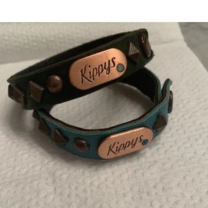 Genuine Leather Cuff Bracelet Unisex Wristband Rocker Metal Hardware Studs In.